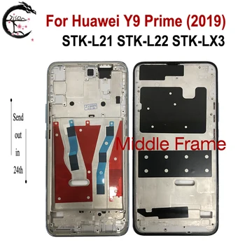 Stredný Rám Pre Huawei Y9 Prime 2019 Predný Rám Bývanie Kryt STK-L21 STK-L22 STK-LX3 Telefón Výmenu Rámu Y9prime 2019