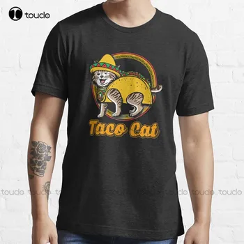 Taco Mačka Trendov T-Shirt Grafické T Košele Bavlna Vonkajší Jednoduché Vintag Bežné Tee Košele, Aby Váš Dizajn A Módne Tričko V Lete