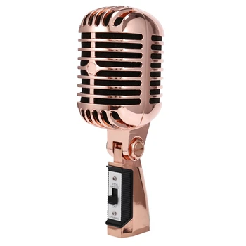 Top Ponuky Profesionálne Káblové Vintage Classic Mikrofón Vokálny Dynamický Mikrofón Mikrofón Pre Live Výkon Karaoke