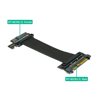 U2 SFF-8639 NVME PCIe SSD Kábel Samec Samica Predlžovací Kábel