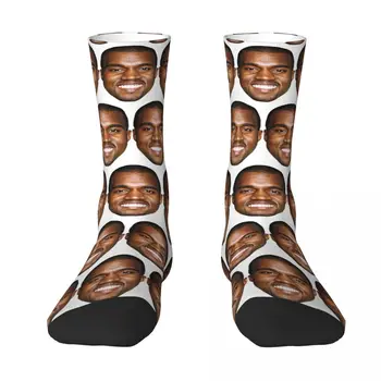 V zime Teplé Hip-hop pánske, dámske Vtipné Kanye West Meme Ponožky Priedušná Uprostred Trubice Ponožky