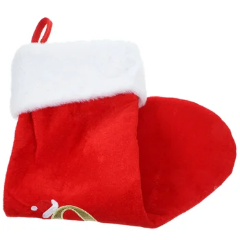 Vianočná Pančucha Vianočný Darček Skladovanie Skladovanie Santa Prvok Vzor Ponožka