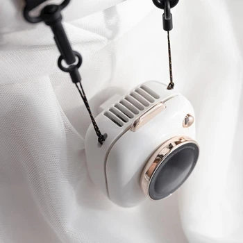 Visí na Krku Fotoaparát Štýl Ventilátor USB Nabíjateľné Portable Air Chladnejšie Plochy Vonkajšie Závesné Pás Mini Chladiaci Ventilátor