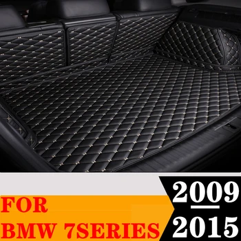Vlastné kompletnú Sadu Auto Rohož batožinového priestoru Pre BMW 7 Series 2015 2014 2013 2012 2011 2010 2009 Nákladné Zadné Líniové Chvost Boot Podložku Koberec Časti
