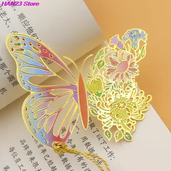Čínsky Štýl, Kovový Motýľ, Kvet Záložky Nádherne Duté Strapec Prívesok Knihy Klip Študentov Čítanie Nástroj Školské Potreby